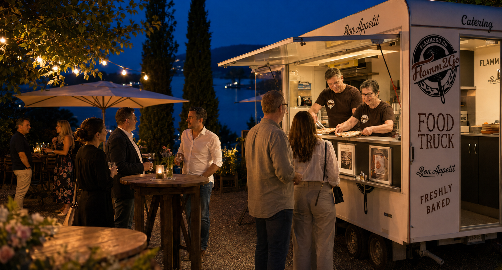 Foodtruck bei einem geselligen Anlass in der Zentralschweiz